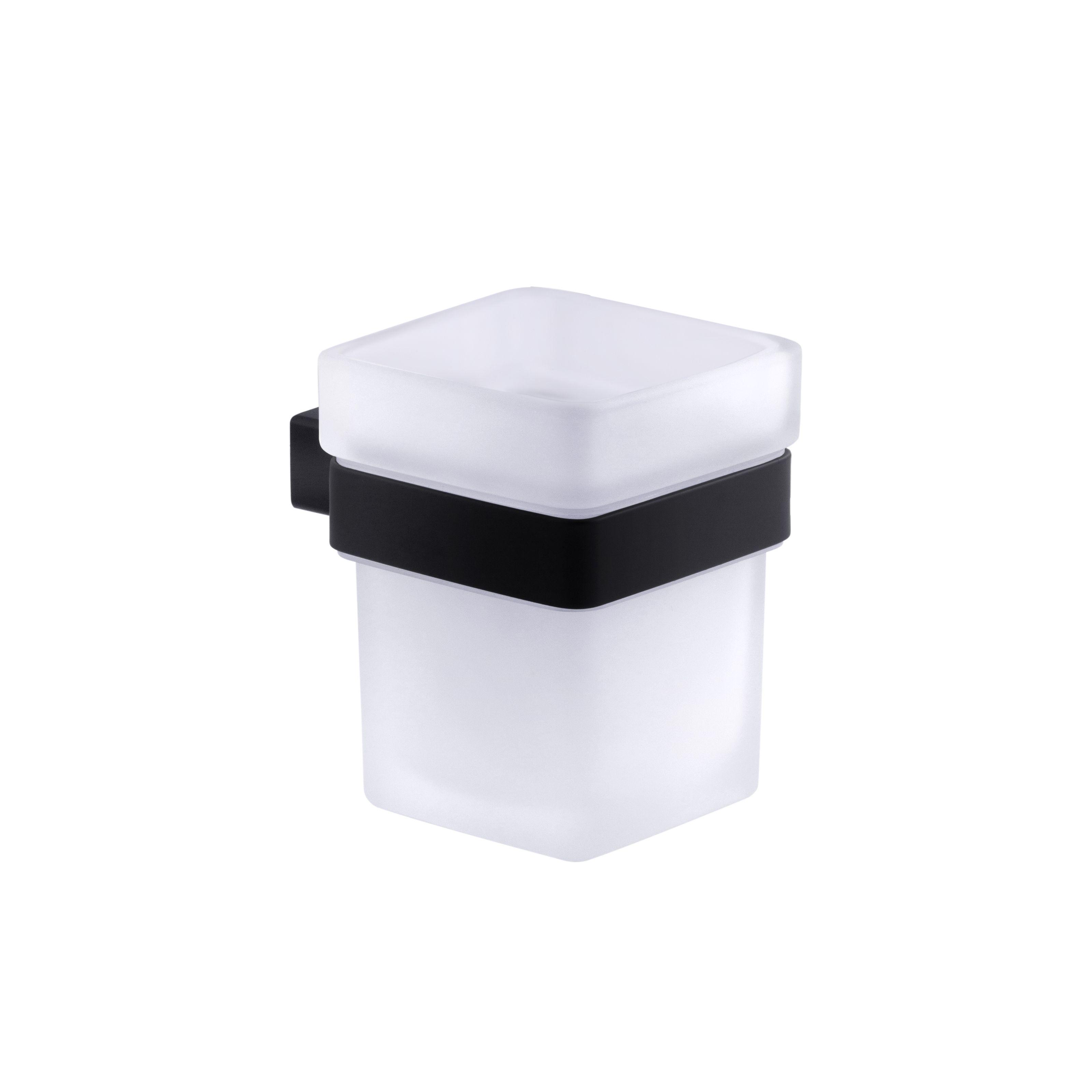 Стакан для зубных щеток KRONER Edelstahl Kubus CV025664 Черный (134709)