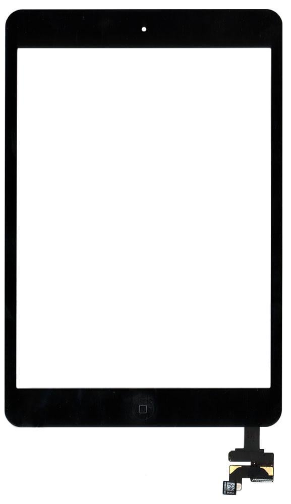 Тачскрин для планшета Apple Ipad mini stiker/IC с кнопкой Home Черный OEM