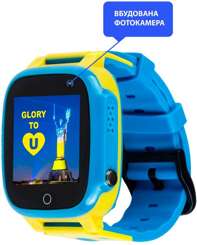 Смарт-годинник дитячий AmiGo Glory GO008 Blue/Yellow (81815) - фото 5