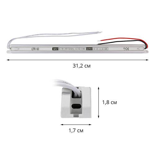 Блок питания OEM DC12 60 W 5 А LTR-60 stick - фото 2