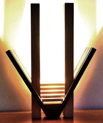 Светильник настольный из дерева Парадис Капучино/Венге (НСС-00700912)