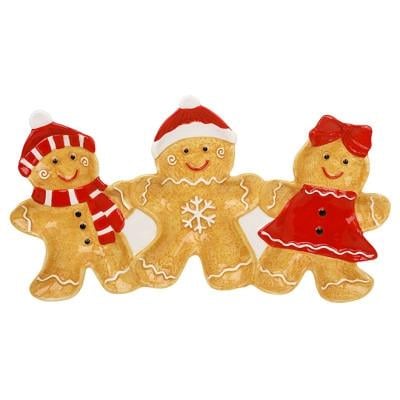 Блюдо керамическое Пряничные друзья 37 см (33806)