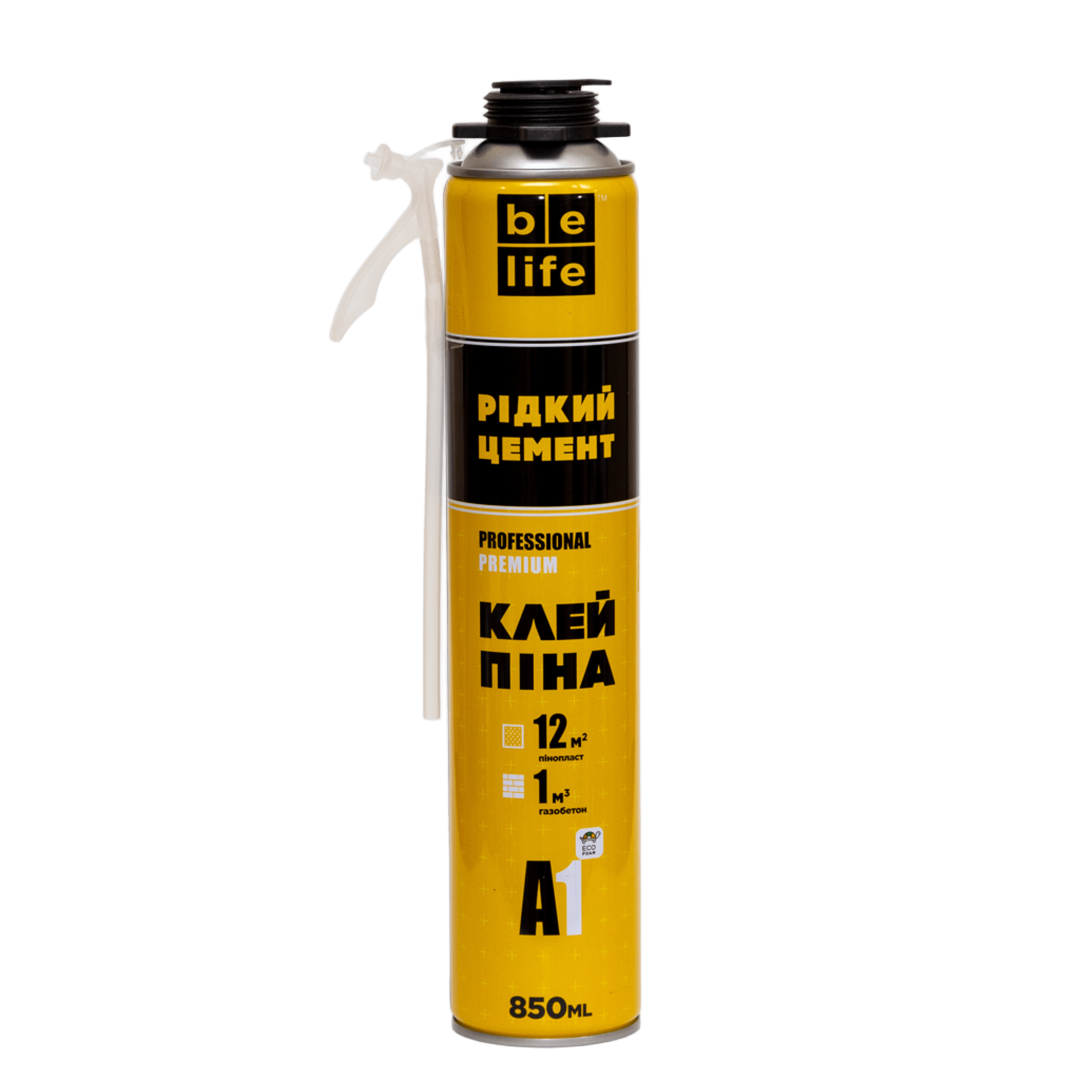 Піна-клей BeLife Pro-FС950 Рідкий цемент 850 мл (28716240)