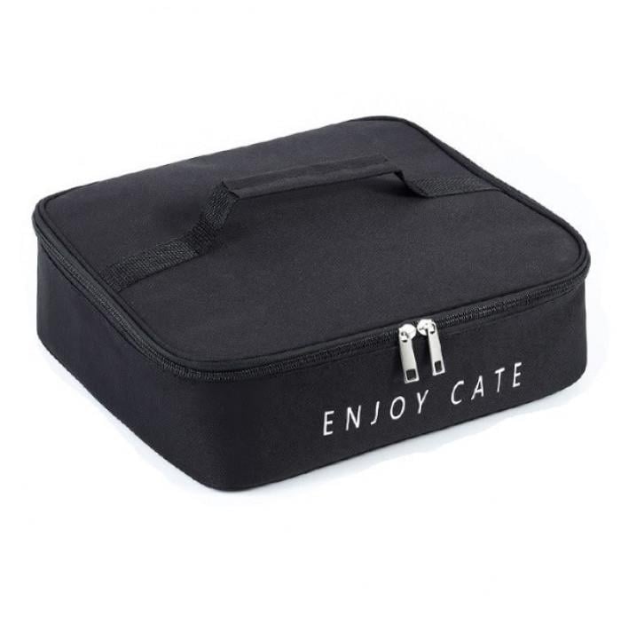 Сумка-холодильник для ланчей 31х26х10 см с алюминиевой пленкой Черный (ТС-152-22) Сумка-холодильник для ланчей 31х26х10 см с алюминиевой пленкой Черный (ТС-152-22)