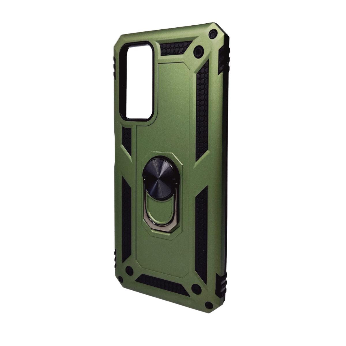 Противоударный чехол для Xiaomi Redmi Note 11 Pro/Note 11 Pro 5G Cosmic Robot Ring / Army Green