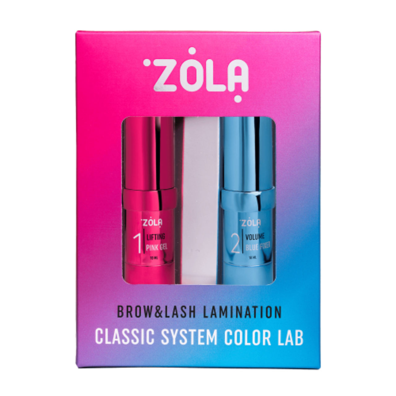 Набор средств Zola Brow&Lash Classic System Color Lab для ламинирования бровей и ресниц