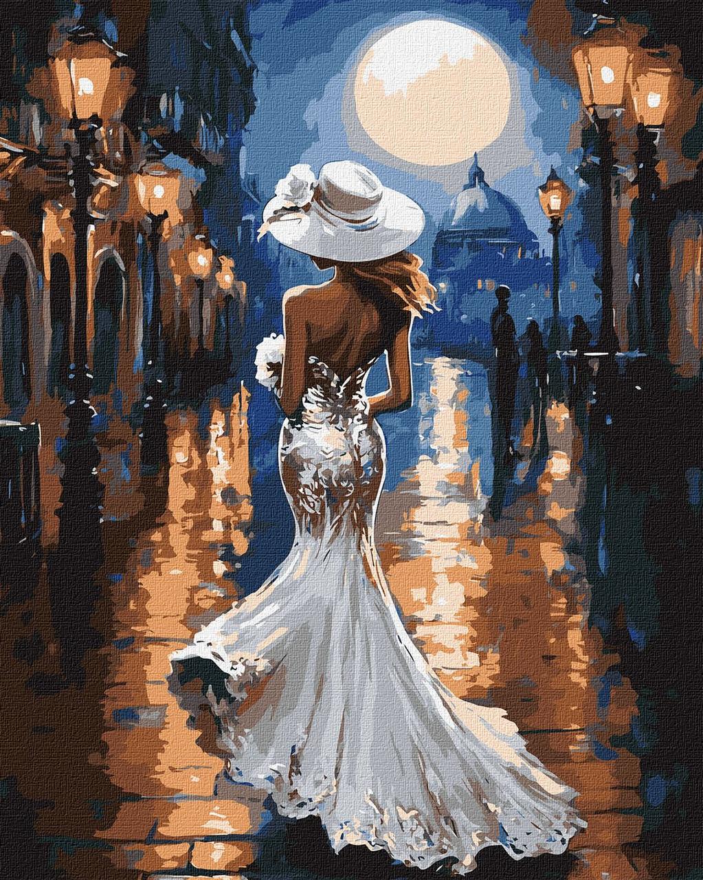 Картина за номерами Ideyka Люди Вечірній стиль 40х50 см