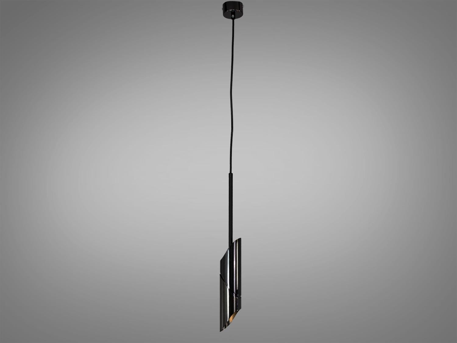 Подвесной светильник одинарный GU10 QY-H1125PB Черный/хром (34334168)