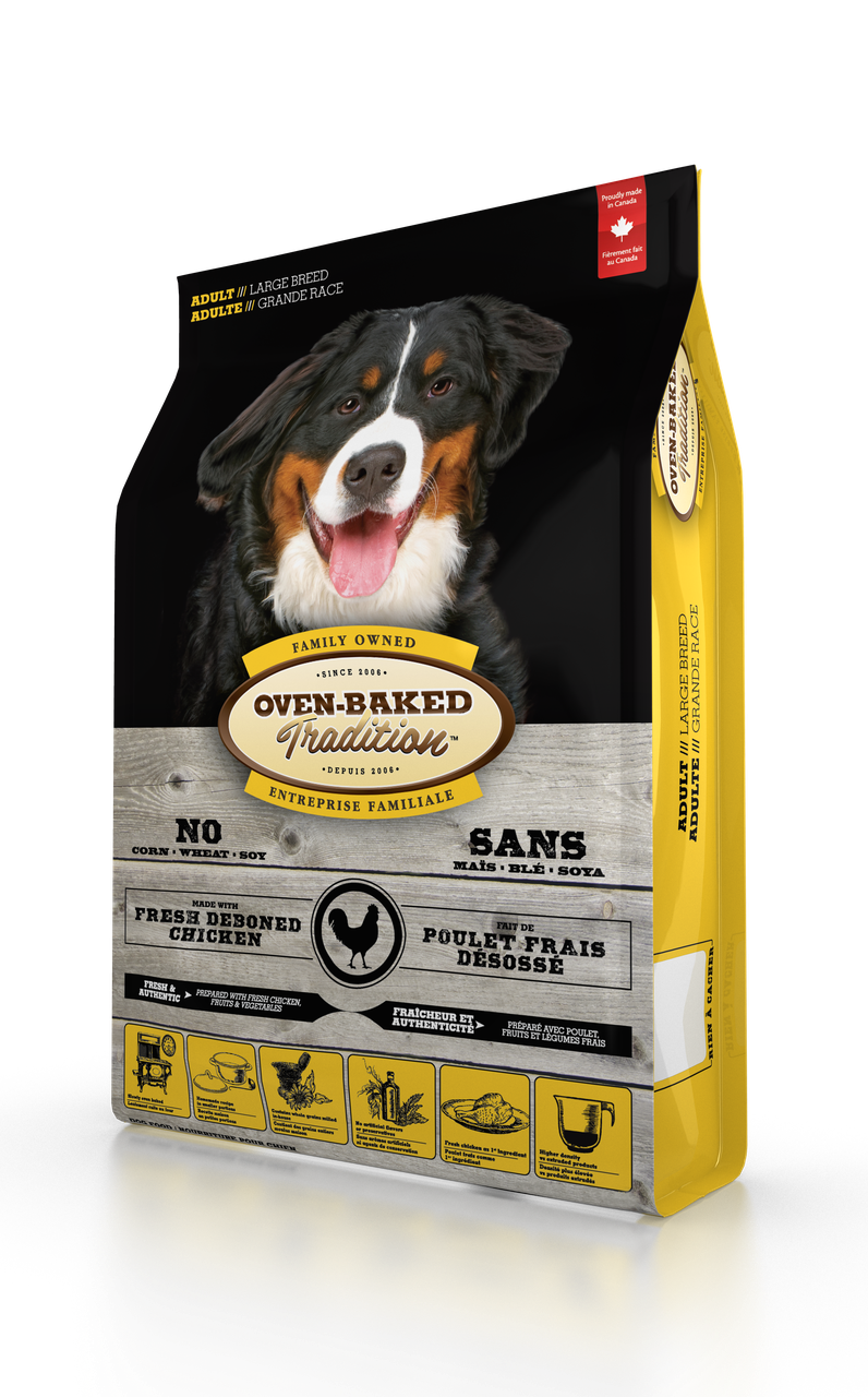 Корм для собак больших пород сухой Oven-Baked Tradition из свежего мяса курицы 11,34 кг