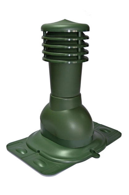 Выход вентиляционный неутепленный универсальный Kronoplast KU для всех видов кровли 125 мм Ral 6020 Зеленый (KU 1-5) - фото 1 Выход вентиляционный неутепленный универсальный Kronoplast KU для всех видов кровли 125 мм Ral 6020 Зеленый (KU 1-5) - фото 1