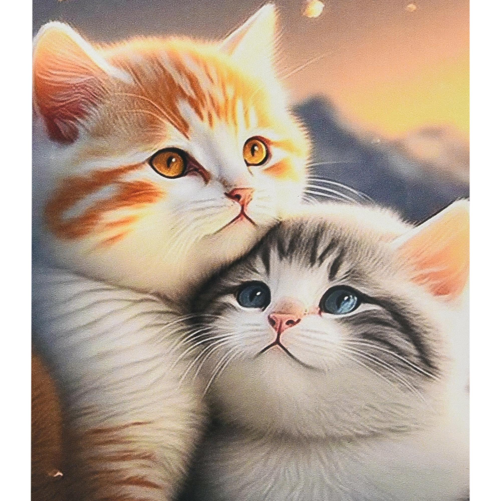 Алмазная мозаика Strateg Премиум Замечтанные котята 30x40 см (Str-HEG88130)