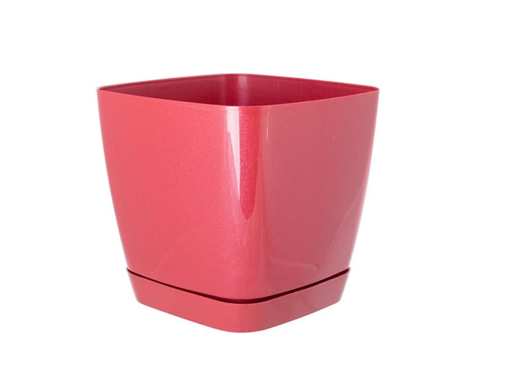 Горшок для цветов Form-Plastic Тоскана 11 л 25х21 см Малиновая пастель