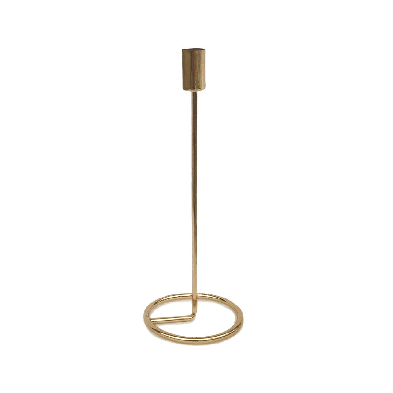 Підсвічник святковий Remy-Decor Гунар металевий для тонкої свічки 28 см Золотий - фото 2 Підсвічник святковий Remy-Decor Гунар металевий для тонкої свічки 28 см Золотий - фото 2