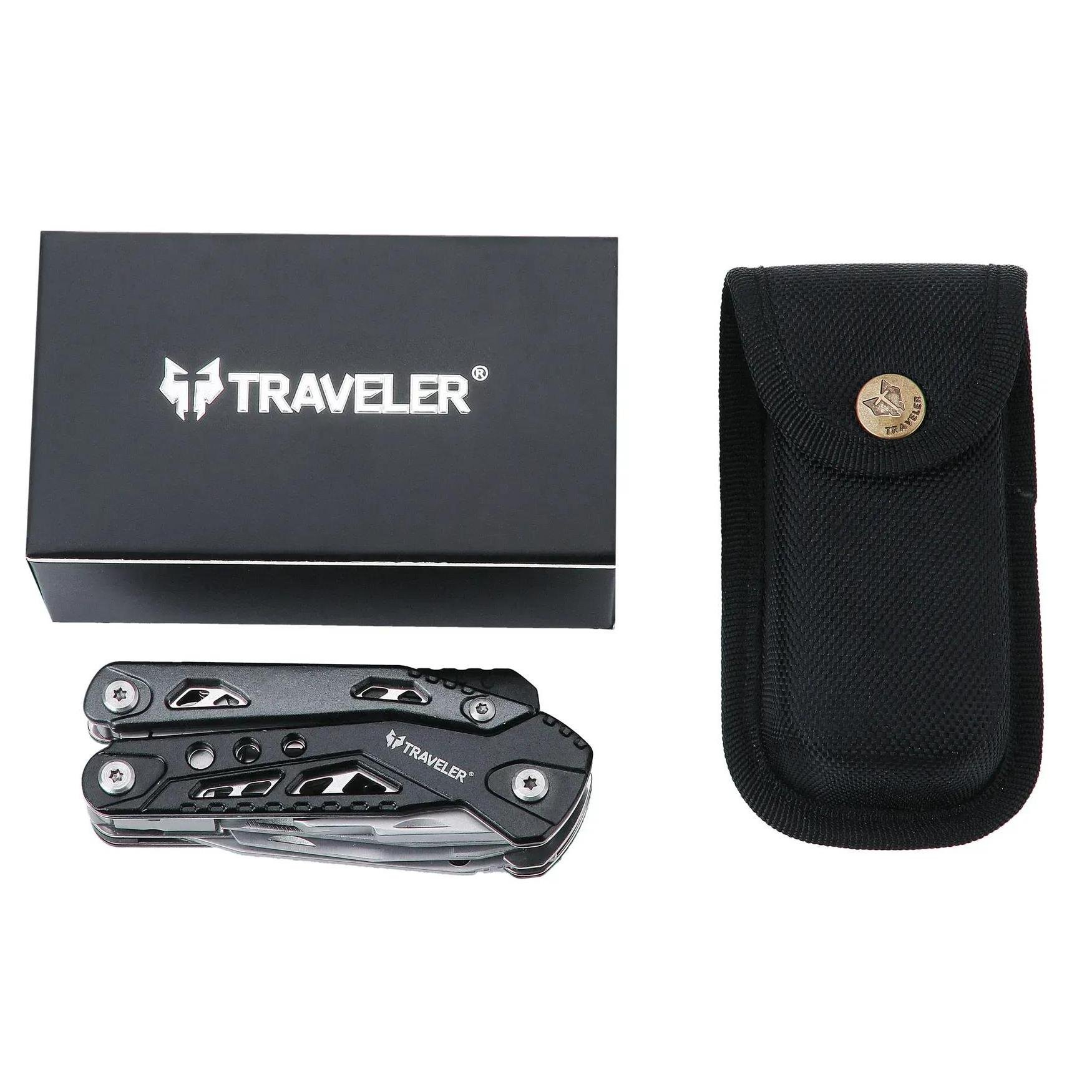 Мультитул складной Traveler MQ034 с битами 12 инструментов Black (30835840) - фото 4 Мультитул складной Traveler MQ034 с битами 12 инструментов Black (30835840) - фото 4