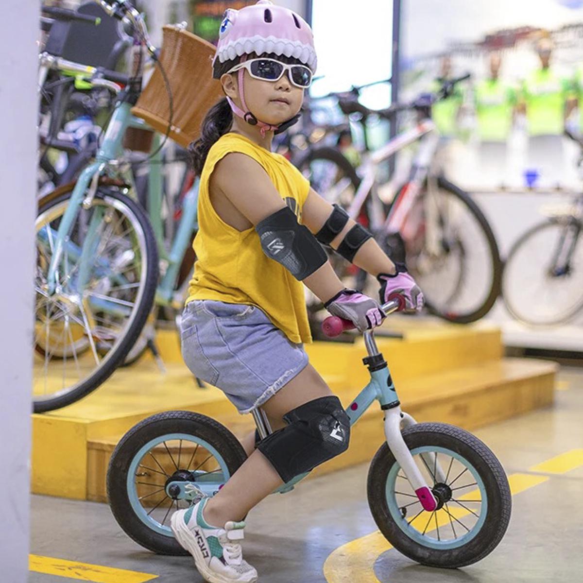 Комплект налокотники/наколенники универсальные детские EVA ROCKBROS LF1148 20,5 см Черный (RB-LF1148-A-4137) - фото 8 Комплект налокотники/наколенники универсальные детские EVA ROCKBROS LF1148 20,5 см Черный (RB-LF1148-A-4137) - фото 8