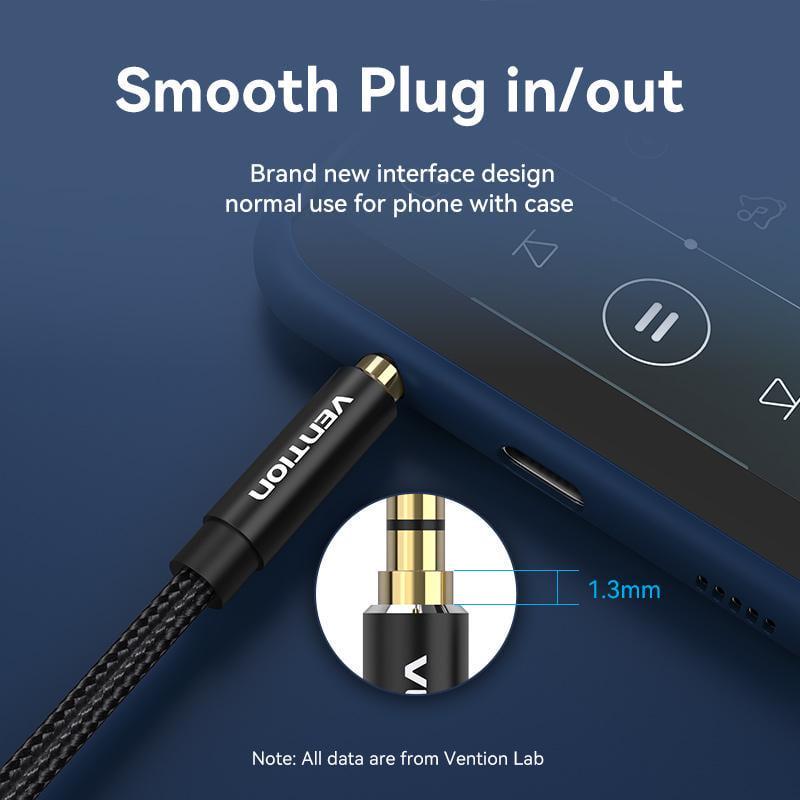 Кабель Vention 3.5мм minijack-3.5мм minijack стерео AUX 4-пиновый TRRS 1,5м Черный (BHCBG) - фото 13 Кабель Vention 3.5мм minijack-3.5мм minijack стерео AUX 4-пиновый TRRS 1,5м Черный (BHCBG) - фото 13