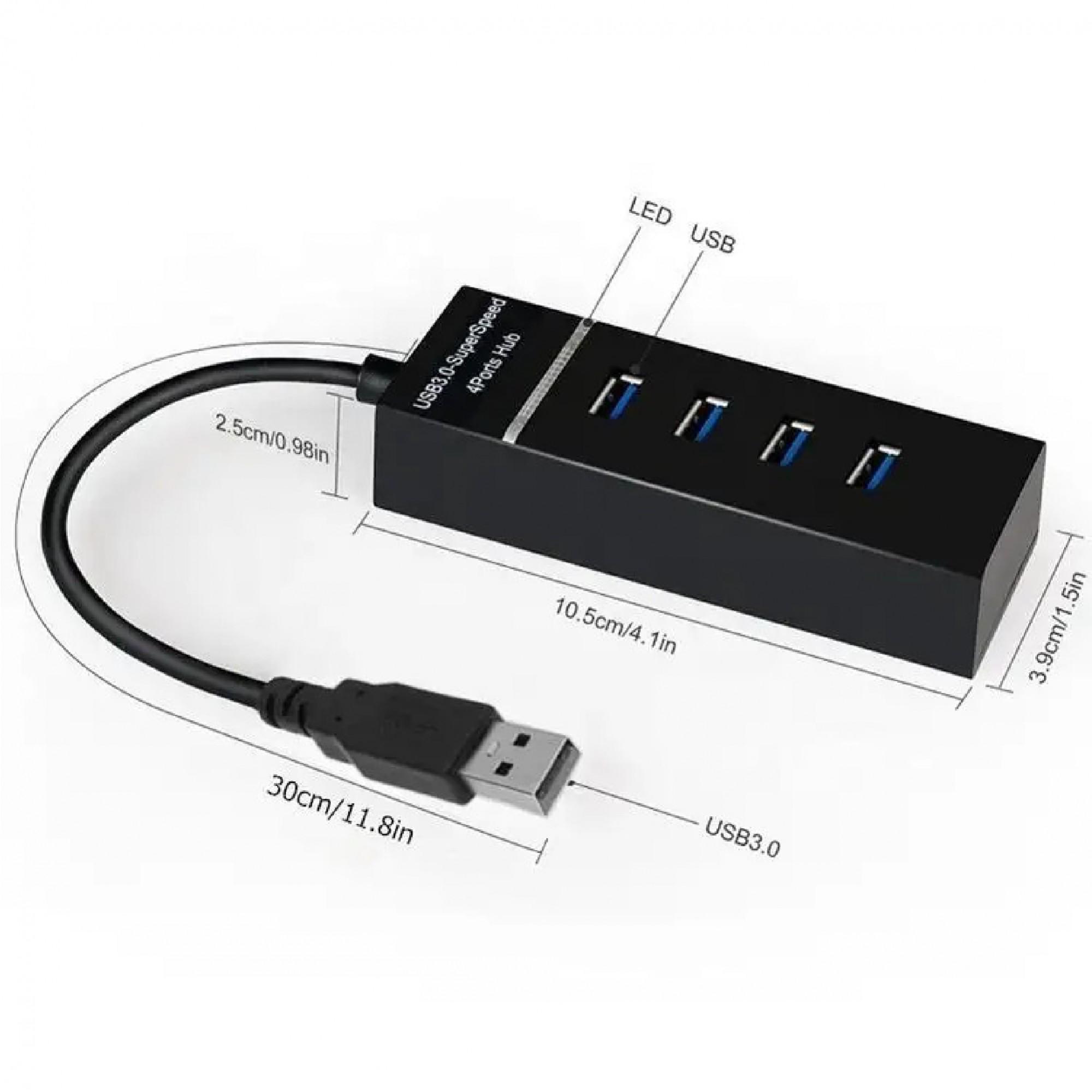 USB-хаб XON SmartHub Switch 4хUSB 3.0 Черный (UHASP040043B 4972) - фото 7