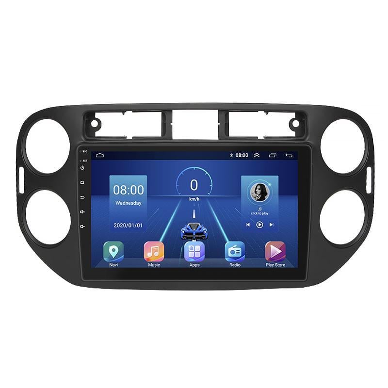 Автомагнитола штатная Lesko для Volkswagen Tiguan I рестайлинг 2011-2017 9" 4/32Gb 4G Wi-Fi GPS Top MOB