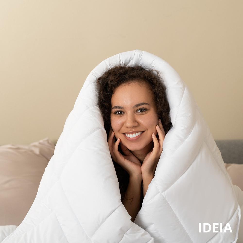 Одеяло зимнее IDEIA Nordic Comfort антиаллергенное теплое 300 г/м2 175х210 см Белый - фото 9