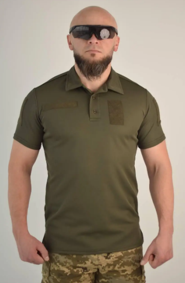 Футболка-поло чоловіча військова для ЗСУ р. 52 XL Олива хакі (11192267) - фото 7 Футболка-поло чоловіча військова для ЗСУ р. 52 XL Олива хакі (11192267) - фото 7