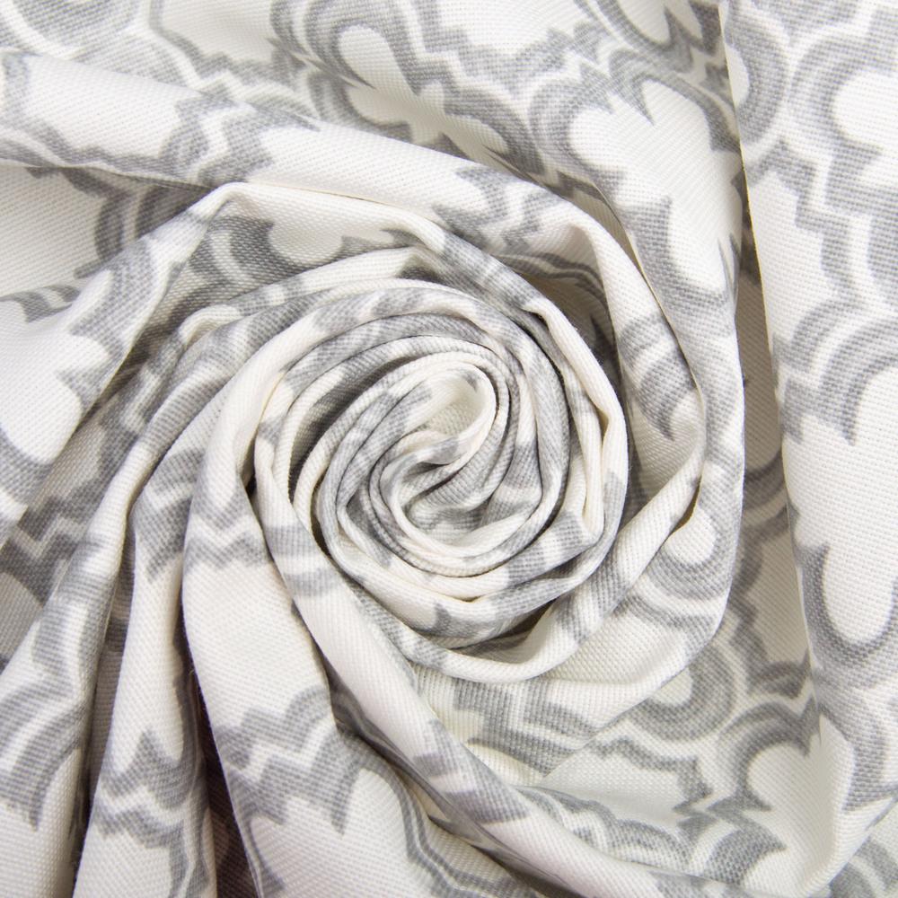 Ткань декоративная Премьер Пазл Цветок V-006 с водоотталкивающей пропиткой Серый (24791)