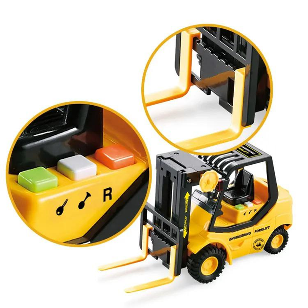 Машинка дитяча інерційна Спецтехніка Вилковий навантажувач (WY 691 A) - фото 4 Машинка дитяча інерційна Спецтехніка Вилковий навантажувач (WY 691 A) - фото 4