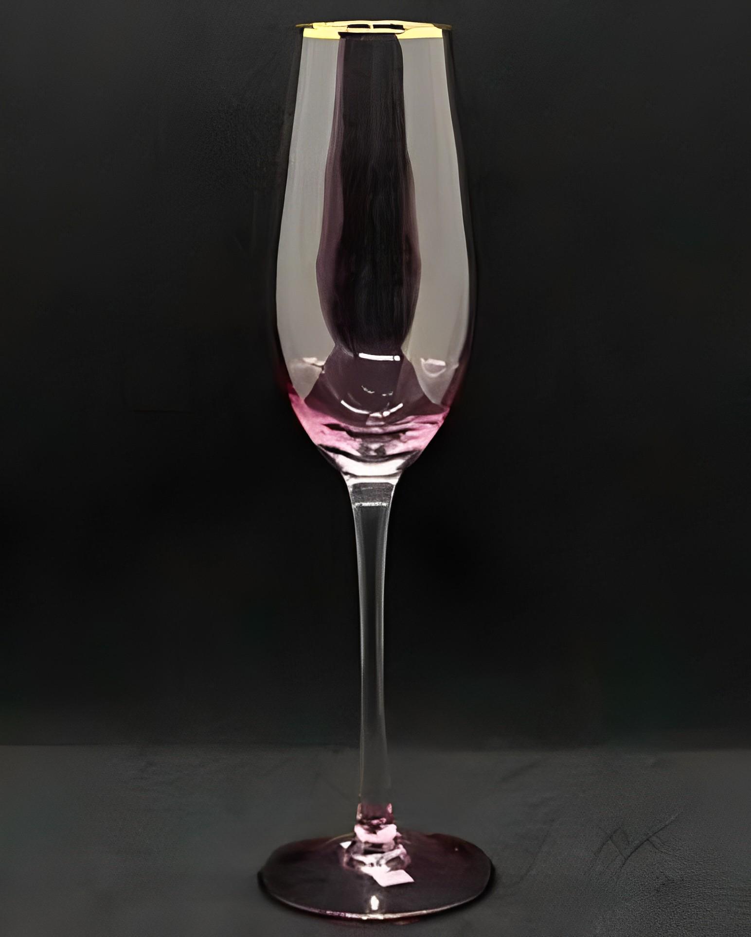 Бокал для шампанского Розовый фламинго 250 мл (21511)