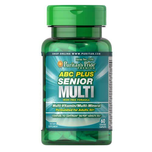 Универсальные витамины Puritan's Pride ABC Plus Senior Multivitamin Multi-Mineral Formula 60 tab (07190)