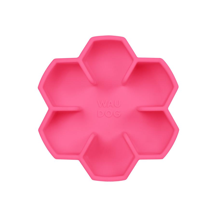 Миска силиконовая Waudog для медленного кормления кошек собак 450 мл Pink (23537) - фото 1 Миска силиконовая Waudog для медленного кормления кошек собак 450 мл Pink (23537) - фото 1