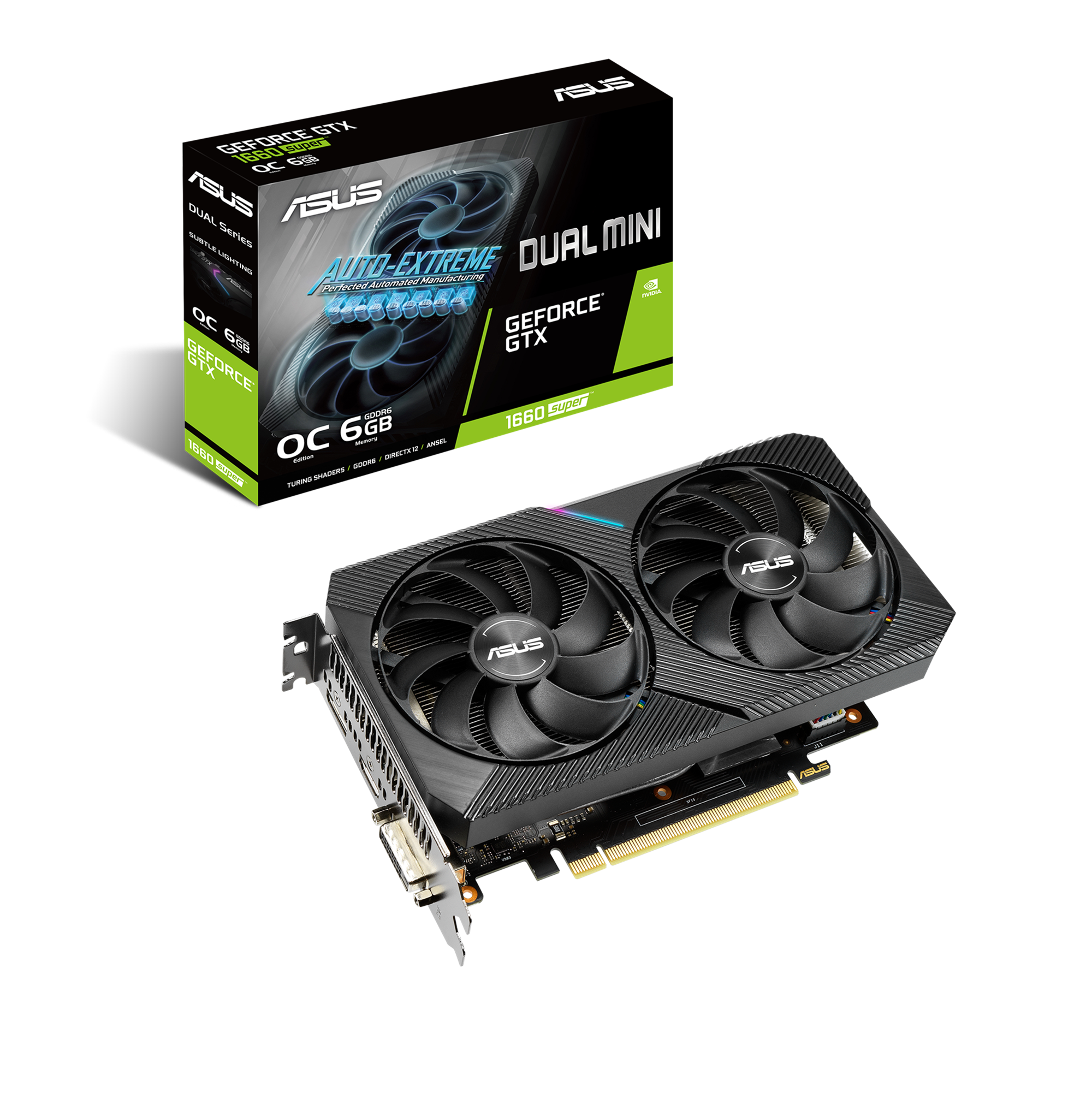 Відеокарта Asus DUAL-GTX1660S-O6G-MINI (1051)