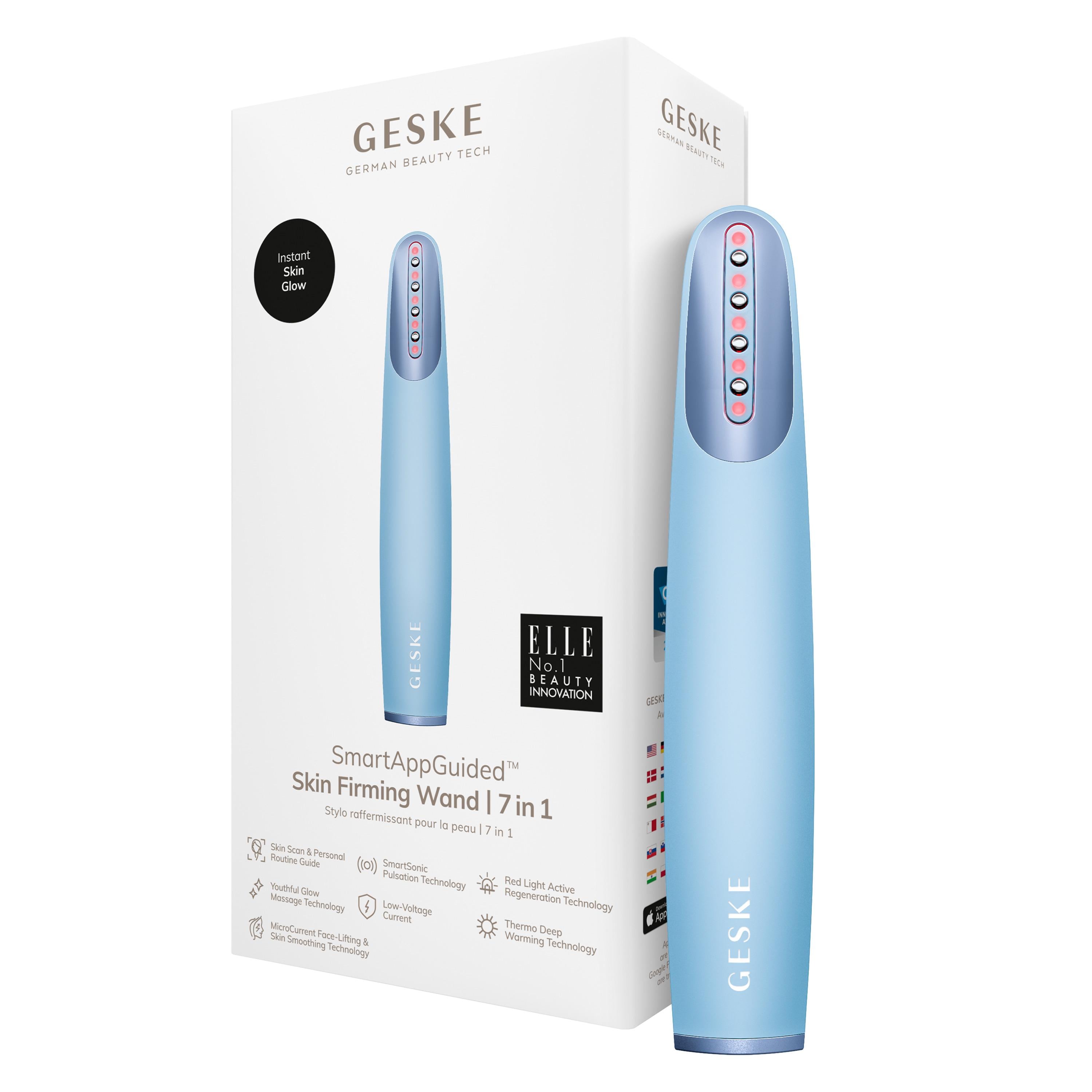 Устройство для укрепления и тонизации кожи лица GESKE Skin Firming Wand 7в1 Aquamarine (HB0427)