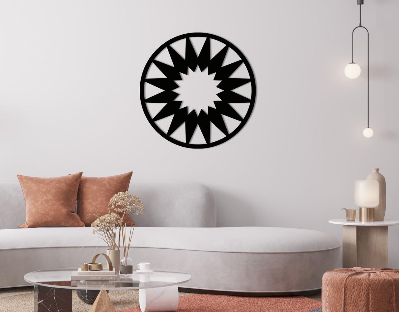 Декоративное панно на стену Upwood Decor Circle-056 27 60х60 см Black (1579806129)