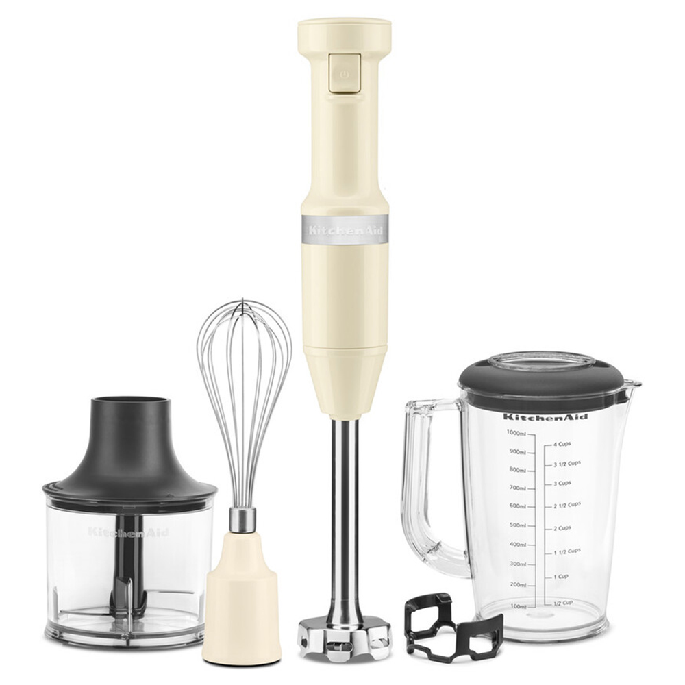 Блендер KitchenAid погружной с аксессуарами Кремовый (5KHBV83EAC)