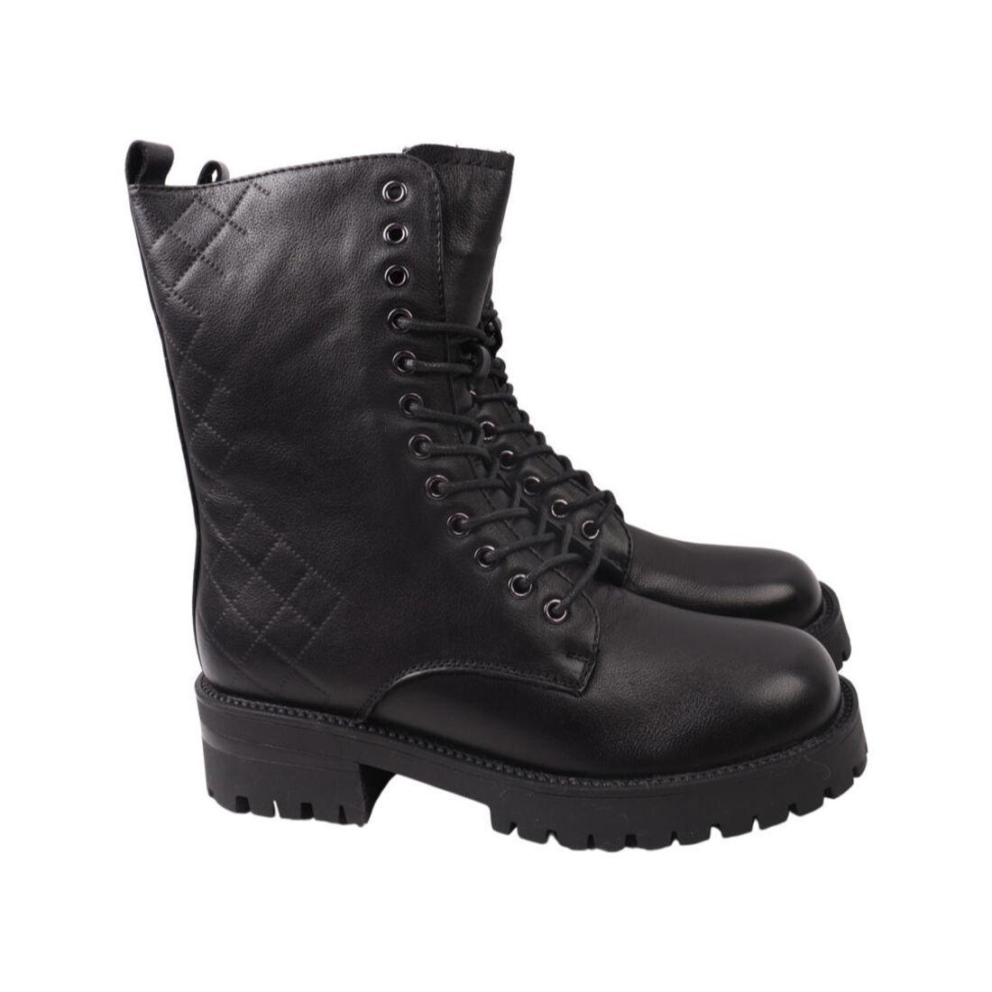 Ботинки женские Berkonty натуральная кожа р. 37 Черный (379-22ZHC)