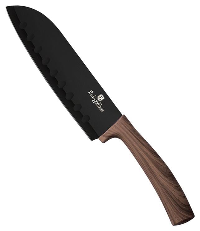 Ніж сантоку Berlinger Haus Ebony Rosewood 17,5 см нержавіюча сталь (BH-2312)