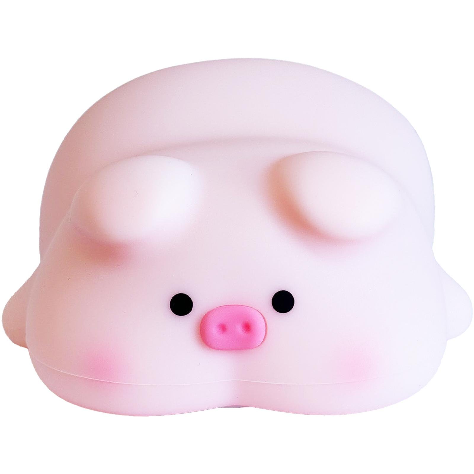 Ночник Поросенок силиконовый с регулировкой яркости таймером аккумулятором с USB зарядкой (25149401) - фото 9 Ночник Поросенок силиконовый с регулировкой яркости таймером аккумулятором с USB зарядкой (25149401) - фото 9