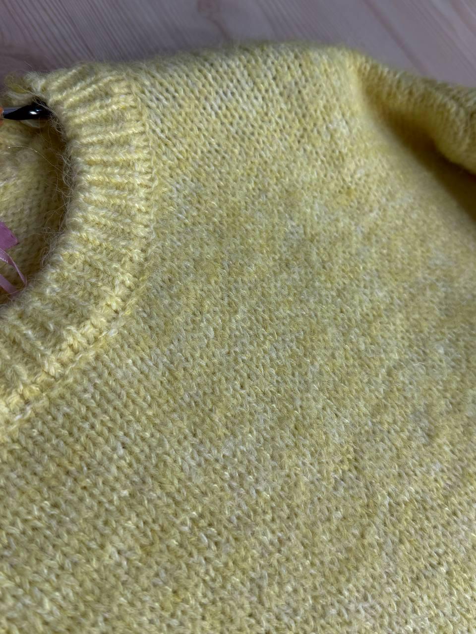 Светр жіночий Fancy Matinee 6119 меланж OS Жовтий (4934) - фото 4