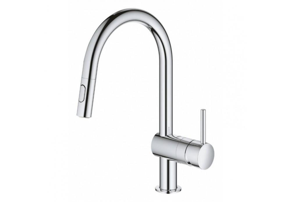 Змішувач для кухні з висувним виливом Grohe Minta 32321002