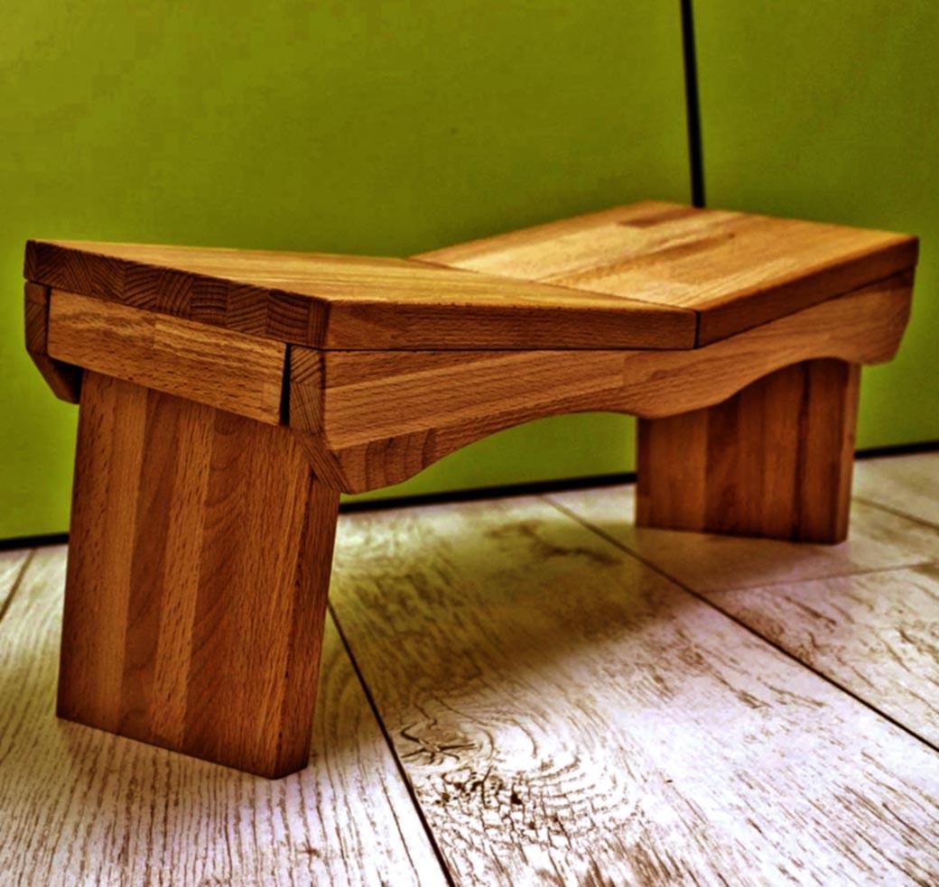 Скамейка для медитации из дерева Карната Охра (СМЕ-000804)