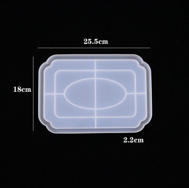 Форма силіконова для епоксидної смоли піднос/сервірувальна тарілка (2282) - фото 2