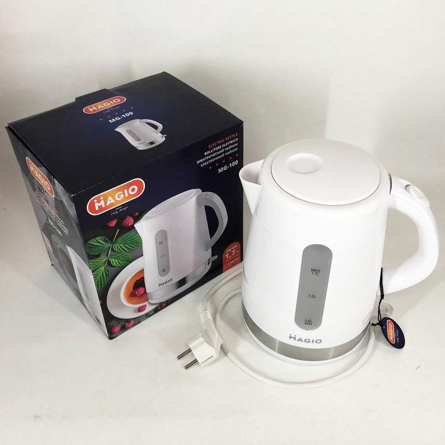 Електрочайник Magio MG-100 1,7 л Білий (254132) - фото 6 Електрочайник Magio MG-100 1,7 л Білий (254132) - фото 6