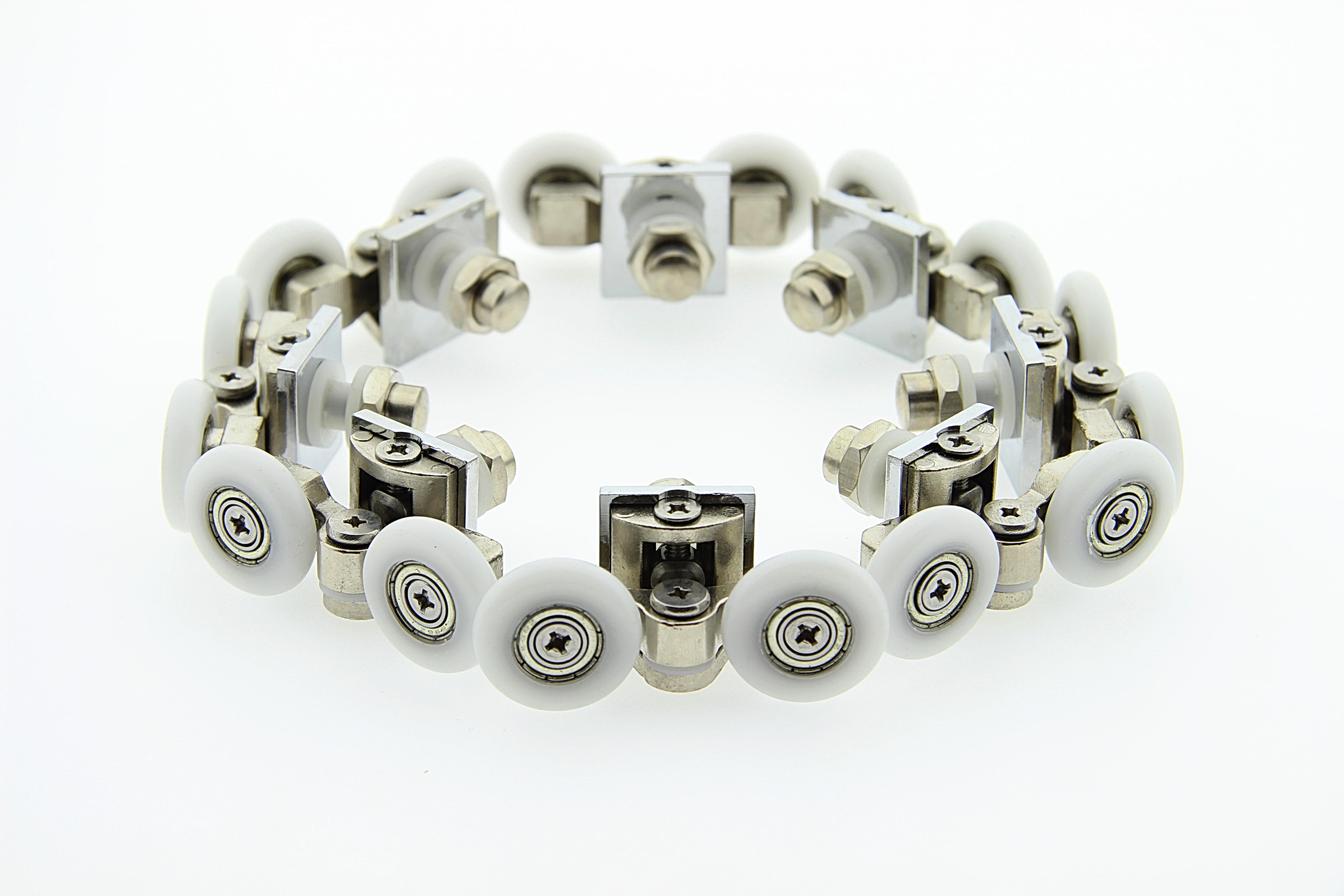 Ролики для душової кабіни металеві подвійні поворотні d 23/10 мм (В07В 23) - фото 5