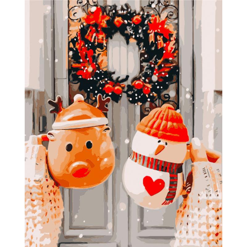 Картина по номерам Strateg Смешные шапки из лака 40x50 см (GS1558)