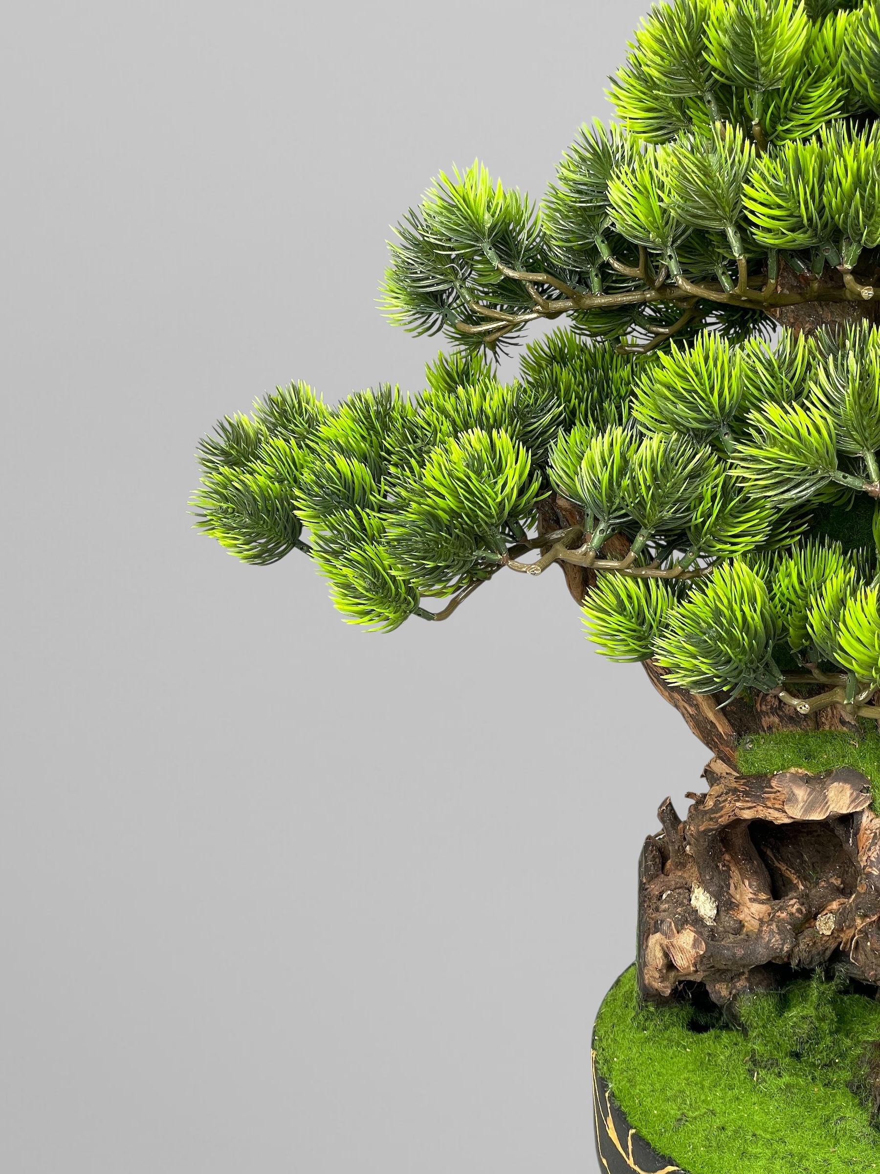 Бонсай комнатный искусственный 52 см Зеленый (Б016) - фото 3 Бонсай комнатный искусственный 52 см Зеленый (Б016) - фото 3