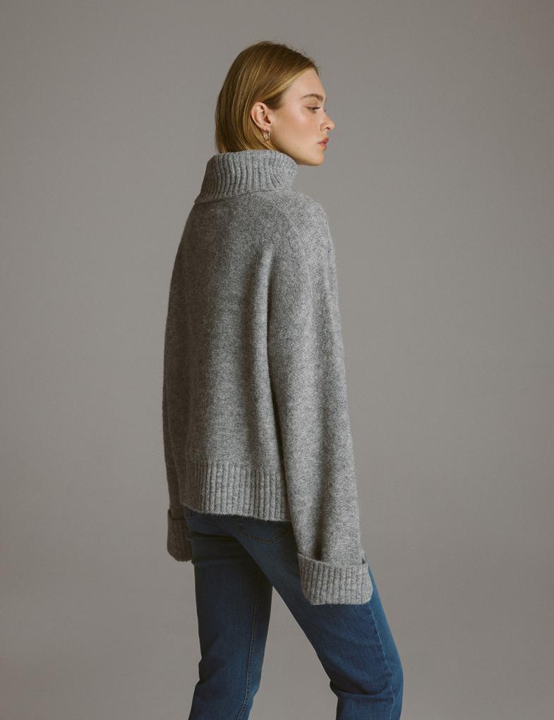 Светр жіночий Diverse TOLIP M Сірий меланж (5905384057983) - фото 3 Светр жіночий Diverse TOLIP M Сірий меланж (5905384057983) - фото 3