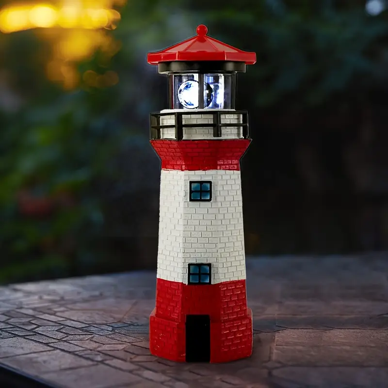 Маяк садовый с солнечной батареей и вращающимся светом (28586770) - фото 4