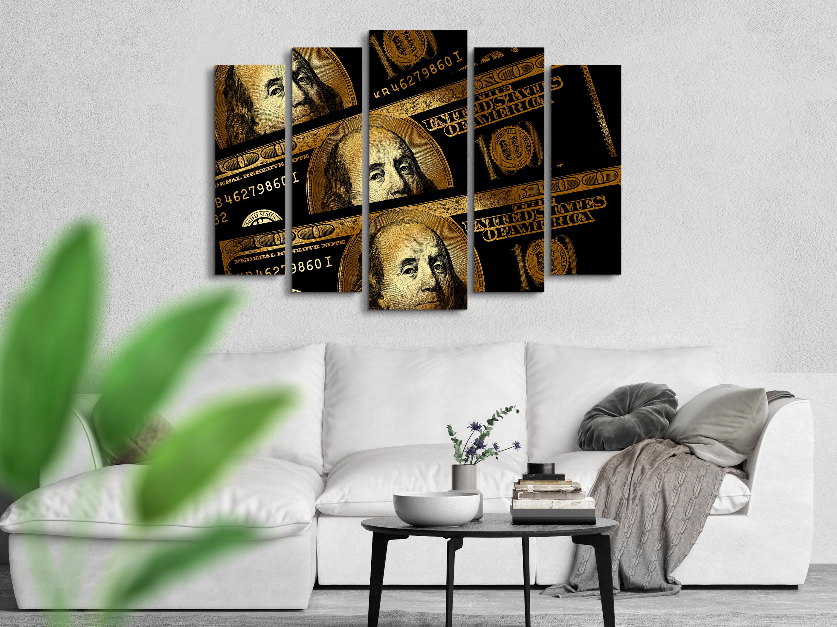 Картина модульная Деньги 105х150 см (Art-274_5) - фото 2 Картина модульная Деньги 105х150 см (Art-274_5) - фото 2