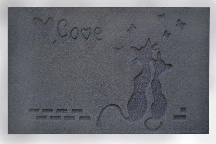 Килимок придверний Parga 40х75 Gri Kedi