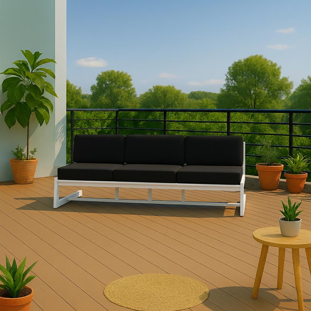 Диван металевий AVVS tech Атлас лофт велюр 246 см Чорний/Білий (30222881) - фото 4 Диван металевий AVVS tech Атлас лофт велюр 246 см Чорний/Білий (30222881) - фото 4