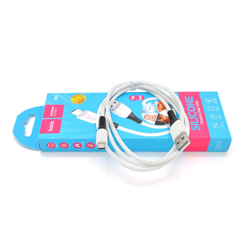 Кабель Hoco X82 Silicone Micro-USB 2,4A 1 м Белый (27954)